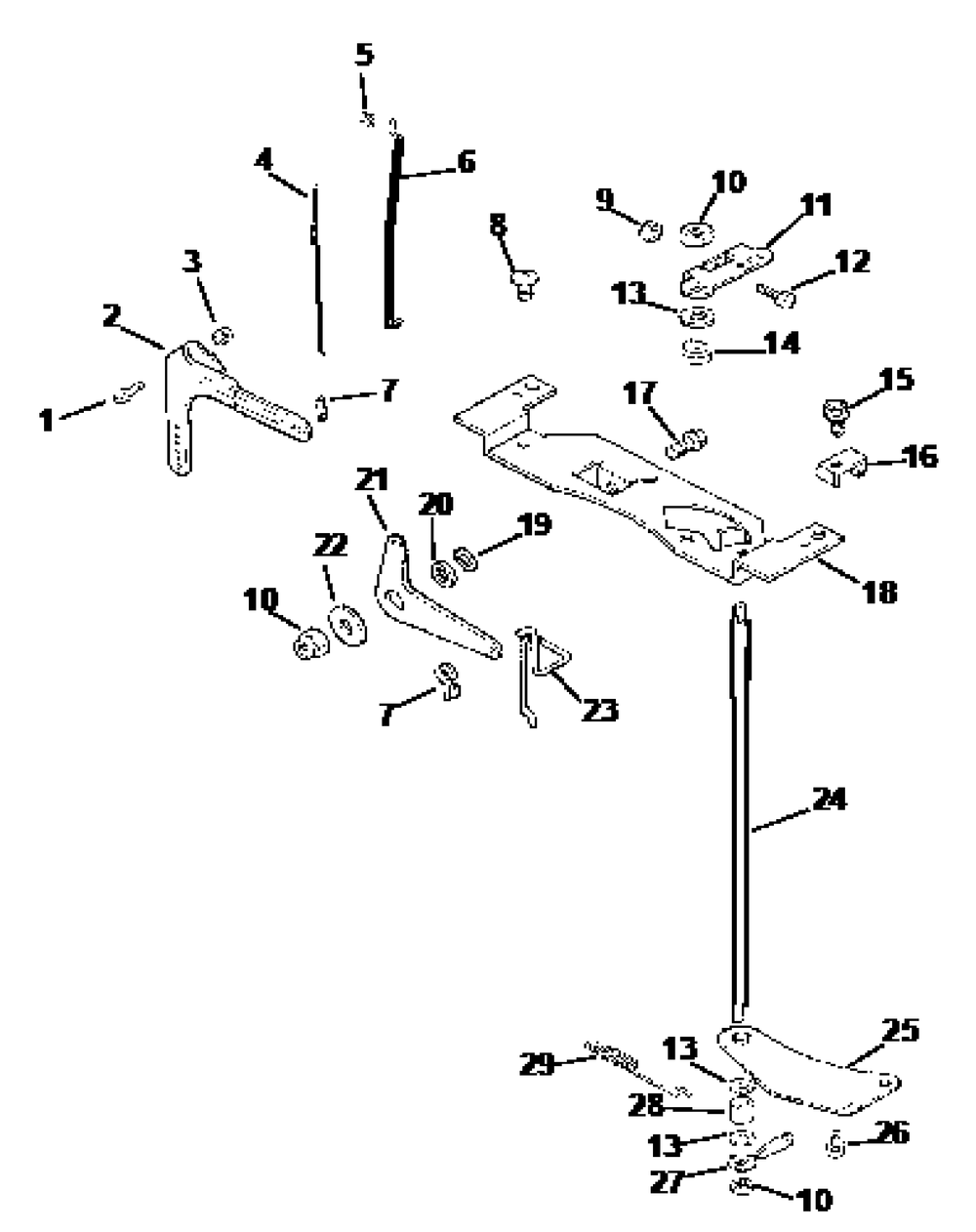 Engine Controls Diagram and Parts List for Z-FORCE44 17AH3AGL-17AH3AGL709-17AH3AGL710 Cub Cadet Lawn Tractor